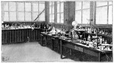 Part of Pierre and Marie Curie's laboratory, Paris, 1904. Artist: Anon