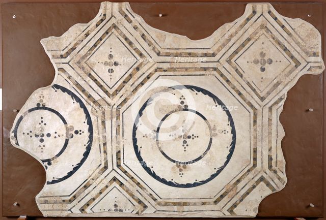 Part of plaster vault from entrance to the caldarium, Wroxeter Roman City, Shropshire, c2000 Artist: Paul Highnam.