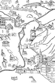 Part of Rome. From a plan drawn c.1475 (1935)