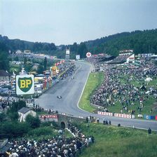 Part of Spa-Francorchamps race track, Belgian Grand Prix, Belgium, 1963