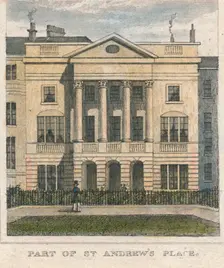 Part of St. Andrew's Place 19th century. Creator: Unknown