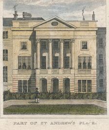 Part of St. Andrew's Place 19th century. Creator: Unknown