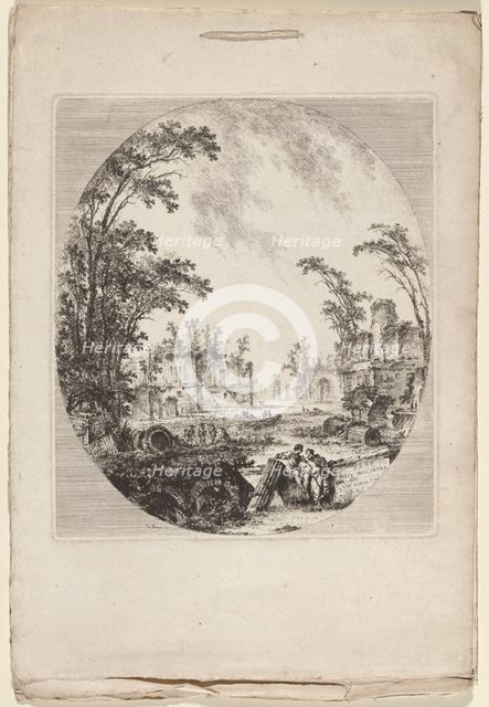 Parte dell'antica via Appia (Section of the Old Appian Way), 1756. Creator: Adolphe Appian.