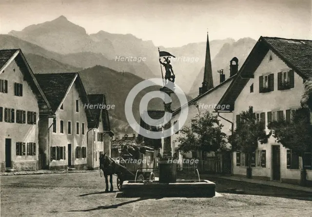 'Partenkirchen, Floriansplatz', 1931. Artist: Kurt Hielscher.