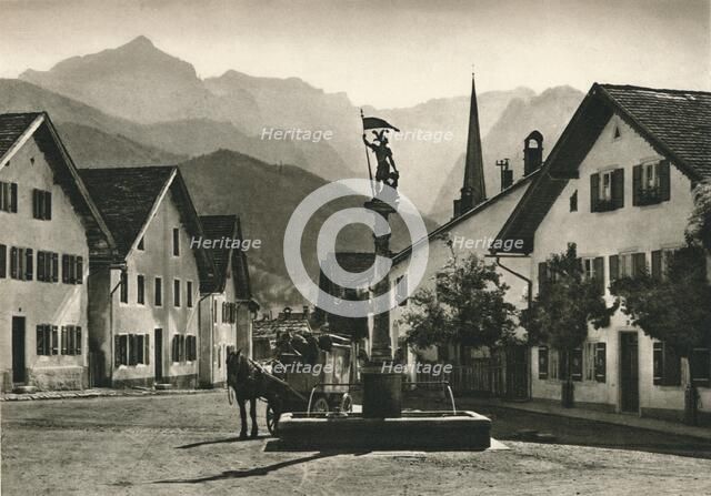 'Partenkirchen, Floriansplatz', 1931. Artist: Kurt Hielscher.