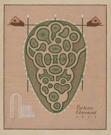 Parterre Claremont, c. 1936. Creator: Helen Miller