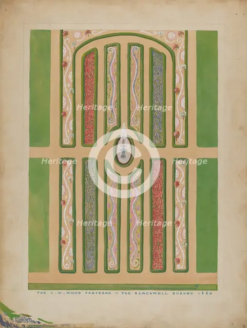 Parterre - J. W. Wood, c. 1936. Creator: Meyer Goldbaum.