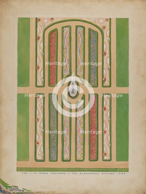Parterre - J. W. Wood, c. 1936. Creator: Meyer Goldbaum.