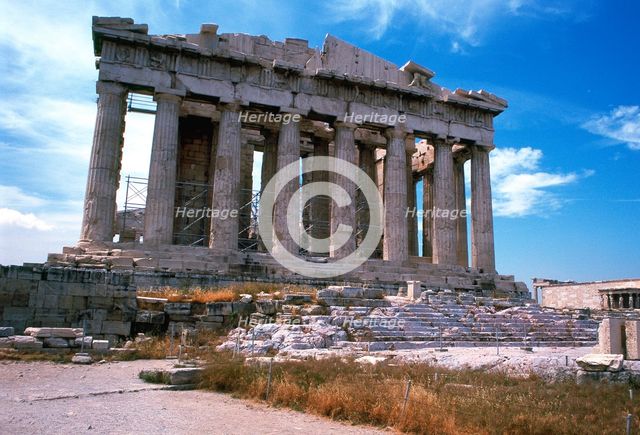 Parthenon on the Acropolis, Athens, 5th century BC. Artist: Unknown