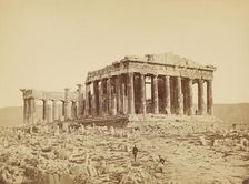 Parthenon, from the northwest, 1870. Creator: Petros Moraites
