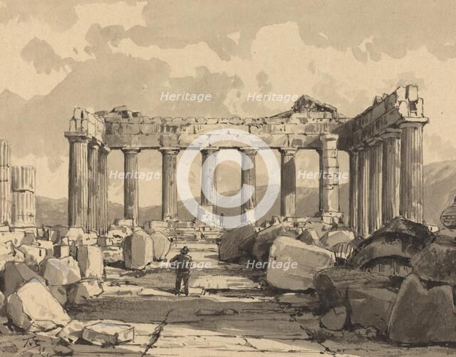 Parthenon, Inside, 1890. Creator: Themistocles von Eckenbrecher.