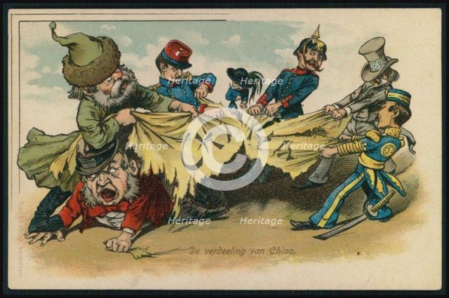 Partition of China at the time of the Boxer Rebellion, 1900.
