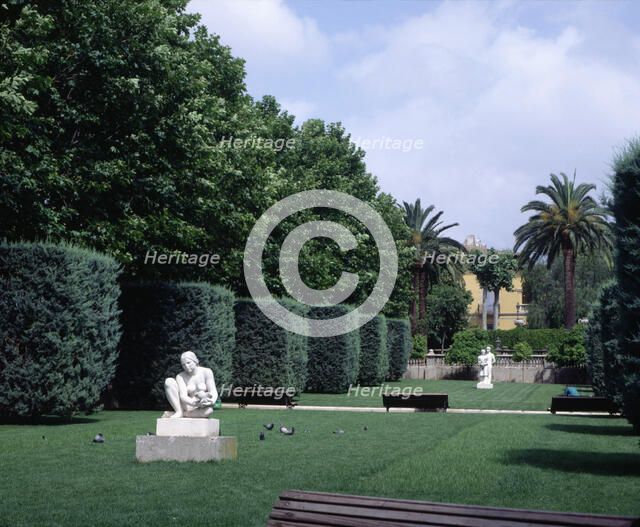 Partial view of the Municipal Park Can Boixeres in L'Hospitalet del Llobregat.