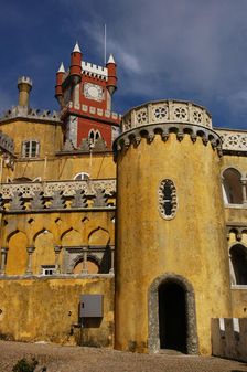 Partial view of the Pena Palace complex, Sintra, Portugal, 19th century (2008). Creator: Unknown