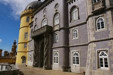 Partial view of the Pena Palace complex, Sintra, Portugal, 19th century (2008). Creator: Unknown