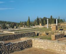 Partial view of the Roman ruins of Italica