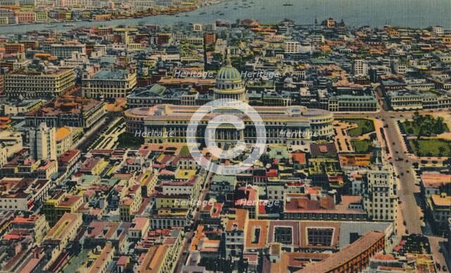 Partial Airview of the City,'Havana, Cuba, c1910. Artist: Unknown