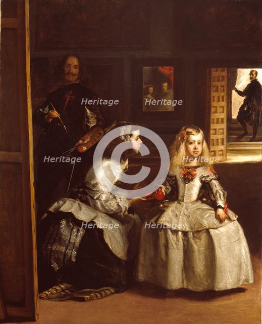 Partial copy of 'Las Meninas' (by Diego Velazquez), 1862. Creator: John Phillip.