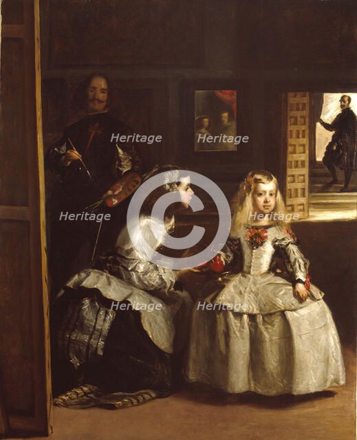 Partial copy of 'Las Meninas' (by Diego Velazquez), 1862. Creator: John Phillip.