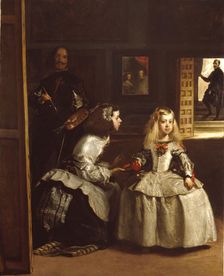 Partial copy of Las Meninas (by Diego Velazquez), 1862. Creator: John Phillip
