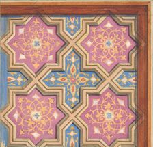Partial design for the decoration of a ceiling, 1840-97. Creators: Jules-Edmond-Charles Lachaise, Eugène-Pierre Gourdet