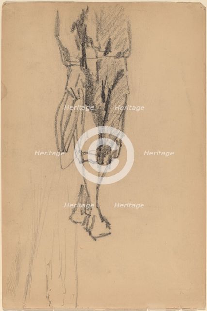 Partial Sketch of a Boy in Knickers. Creator: Unknown.