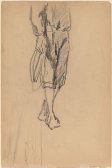 Partial Sketch of a Boy in Knickers. Creator: Unknown