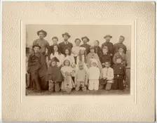 Participants in a children's performance on Lake Shira, 1907. Creator: Unknown