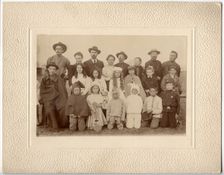 Participants in a children's performance on Lake Shira, 1907. Creator: Unknown