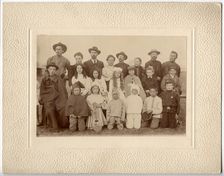 Participants in a children's performance on Lake Shira, 1907. Creator: Unknown