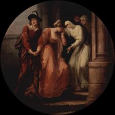 Parting of Abelard and Heloise, 1780. Creator: Angelica Kauffman