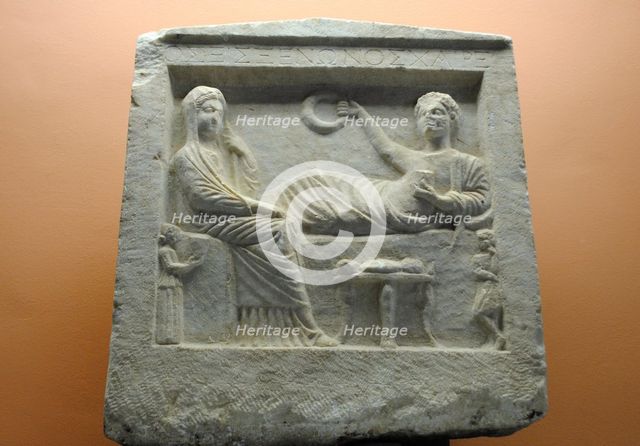 'Parting scene' relief, 1st century, Roman period, (2011). Creator: LTL.