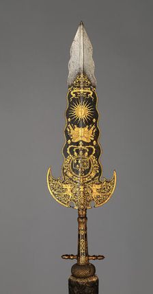 Partisan Carried by the Bodyguard of Louis XIV, French, Paris, ca. 1678-1709. Creator: Bonaventure Ravoisie