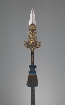 Partisan Carried by the Bodyguard of Louis XIV, French, Paris, c1679. Creator: Jean Berain