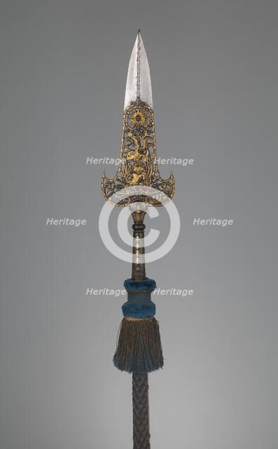 Partisan Carried by the Bodyguard of Louis XIV, French, Paris, c1679. Creator: Jean Berain.