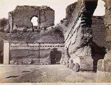Partly ruined Roman baths of Antoninus Caracalla, c1880s. Creator: Unknown