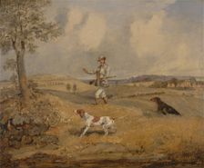 Partridge Shooting, ca. 1825. Creator: Henry Thomas Alken