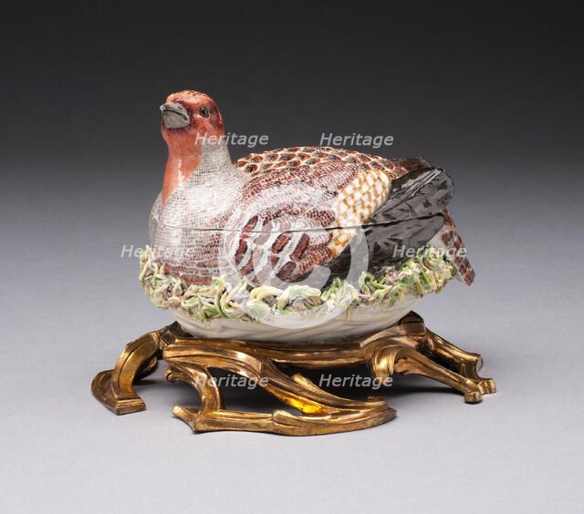 Partridge Tureen, Meissen, c. 1748. Creator: Meissen Porcelain.