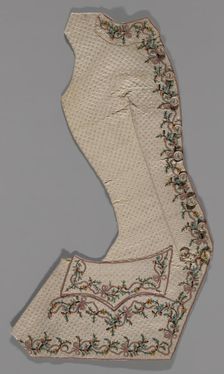 Parts of a Waistcoat, France, 1775/1890. Creator: Unknown
