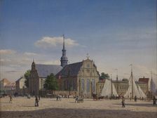 Party at Holmens Kirke, 1836-1890. Creator: Heinrich Hansen