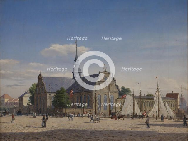 Party at Holmens Kirke, 1836-1890. Creator: Heinrich Hansen.