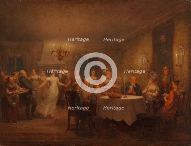 Party at the Parsonage, 1815. Creator: Alexander Lauréus.