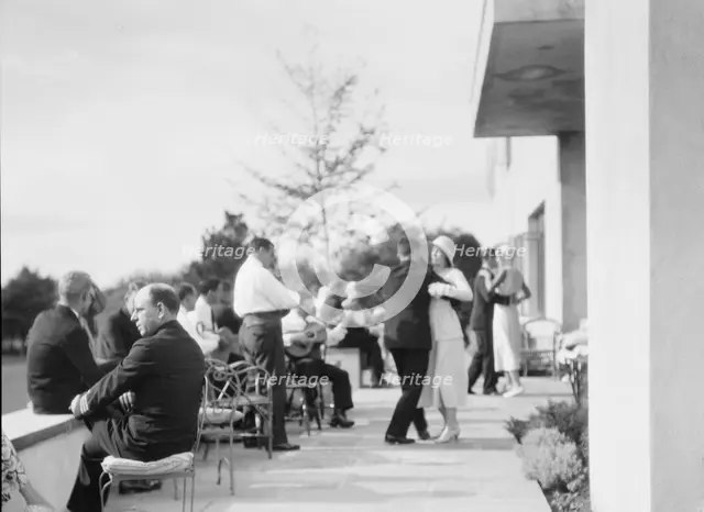 Party at "The Shallows," property of Lucien Hamilton Tyng, Southampton, Long Island, 1931 Aug. Creator: Arnold Genthe.