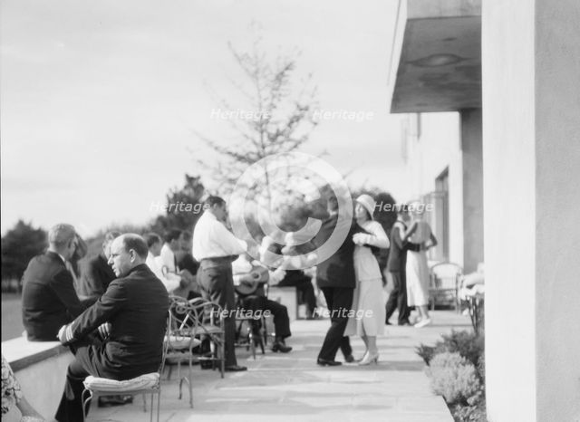 Party at "The Shallows," property of Lucien Hamilton Tyng, Southampton, Long Island, 1931 Aug. Creator: Arnold Genthe.