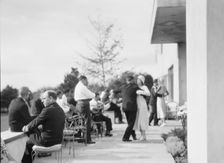 Party at "The Shallows," property of Lucien Hamilton Tyng, Southampton, Long Island, 1931 Aug. Creator: Arnold Genthe