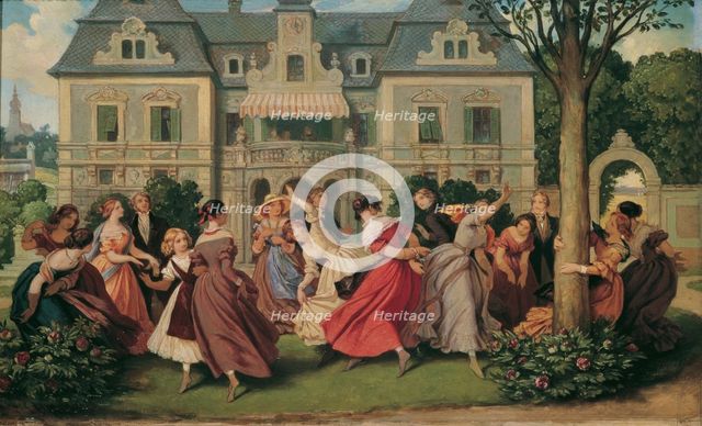 Party Game, after 1860. Creator: Schwind, Moritz Ludwig, von (1804-1871).