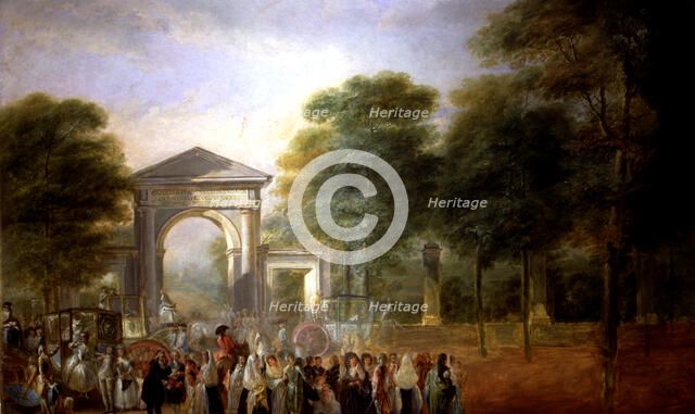 Party in the Botanical Garden', oil on canvas.