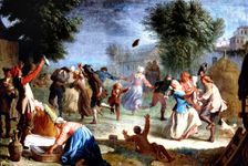 Party in the countryside oil on canvas