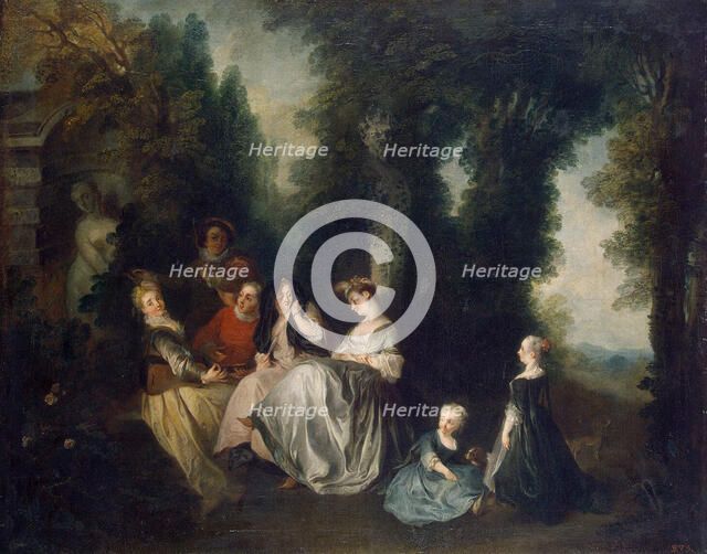 Party in the Garden', 1690-1743. Creator: Lancret, Nicolas (1690-1743).