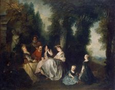 Party in the Garden 1690-1743. Creator: Lancret, Nicolas (1690-1743)